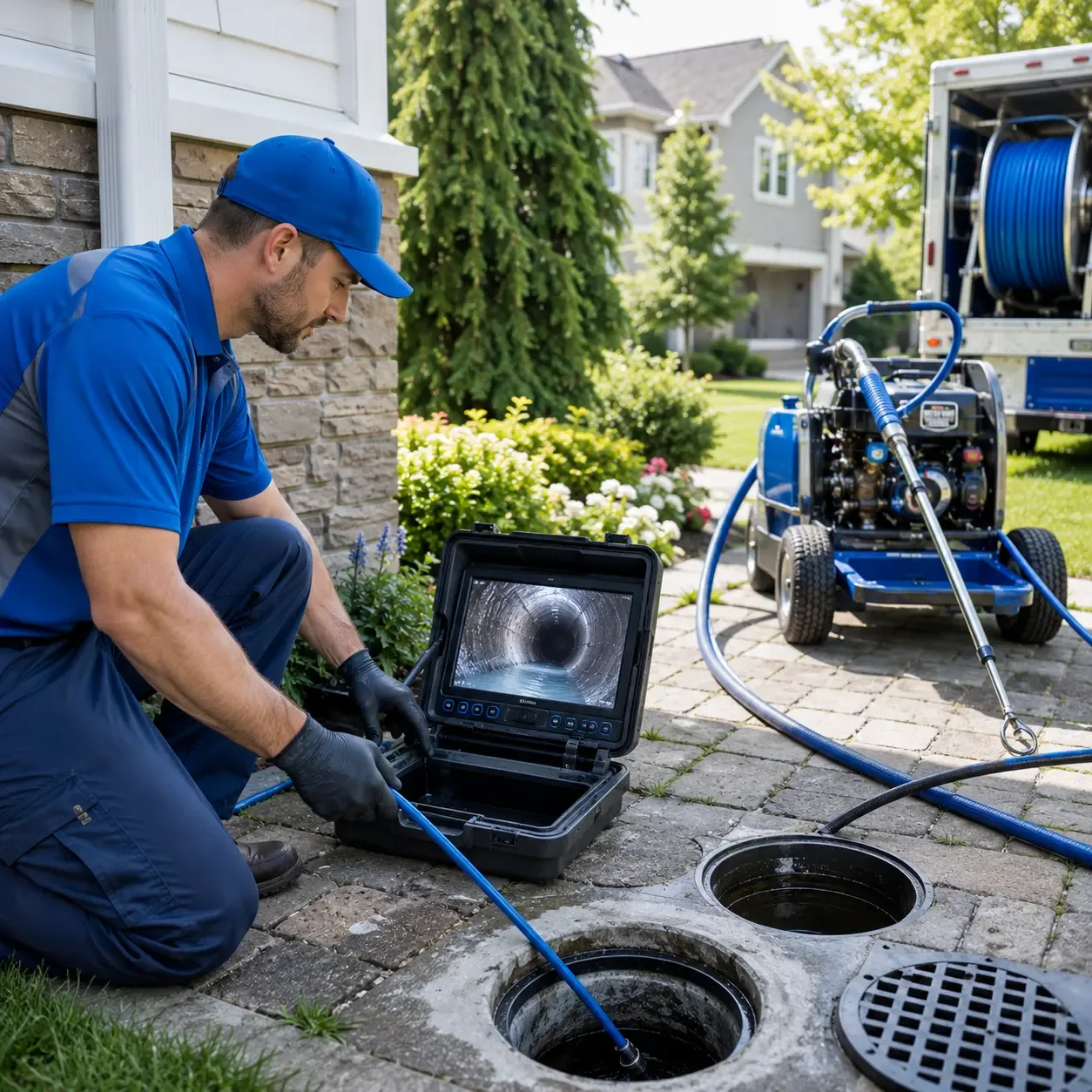 Outdoor drain cleaning professionals serving Richmond Dale, OH