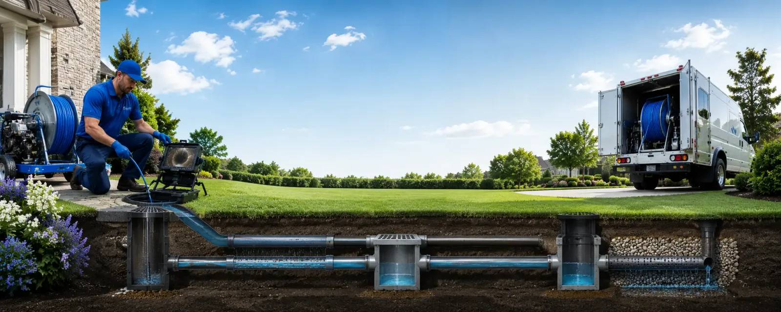 Outdoor drain cleaning information for Richmond Dale, OH